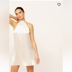 NWT | Reformation Corinth Silk Dress | Ivory | Size: Small
